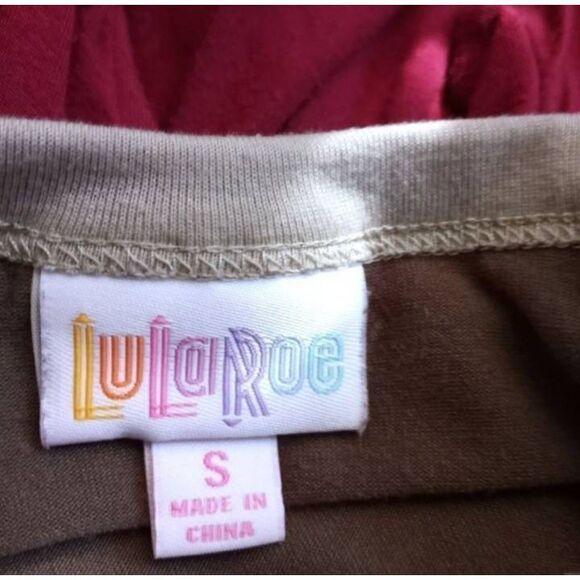 LULAROE ARMY GREEN TUNIC SZ.S EUC. - Picture 3 of 4